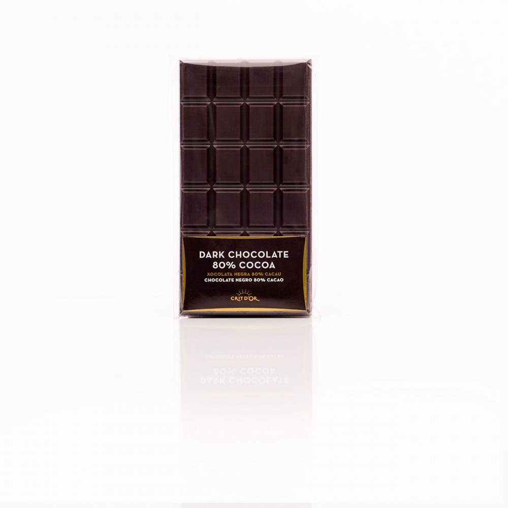 Tableta de chocolate negro 80%